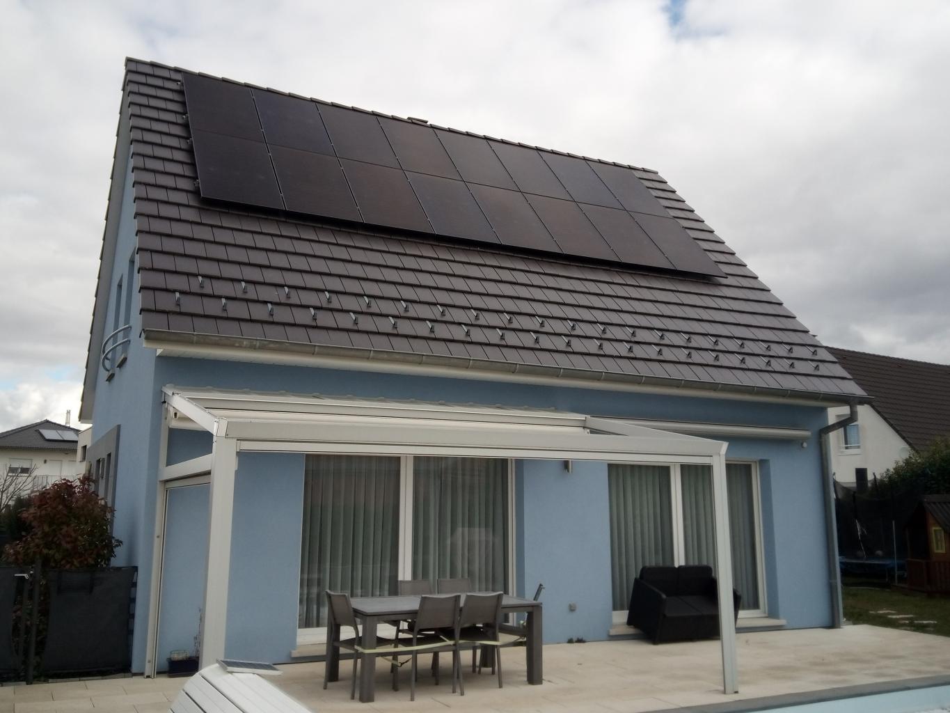 Panneaux photovoltaïques sur toiture