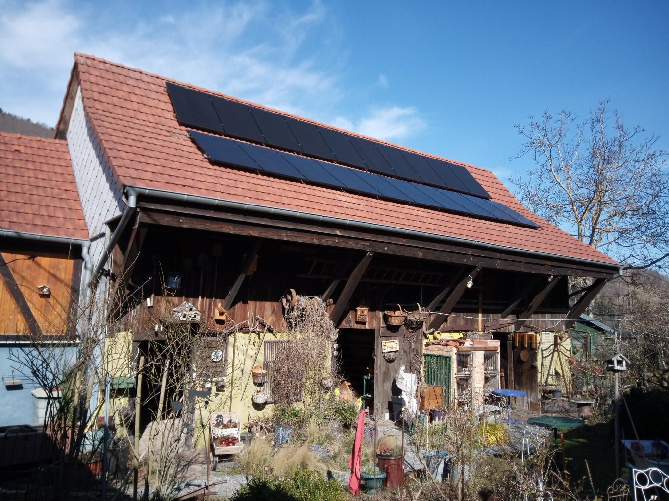 Panneaux photovoltaïques sur toiture