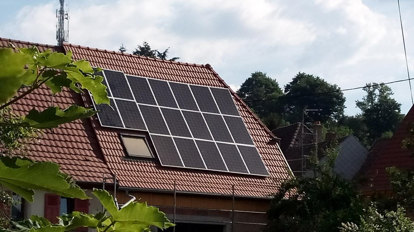 Panneaux solaires sur toiture