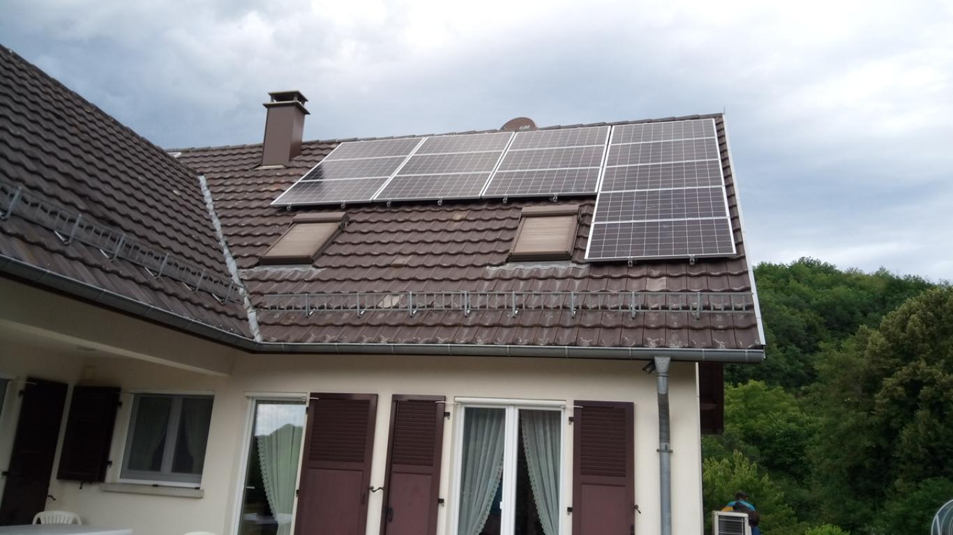 Panneaux solaires sur toiture