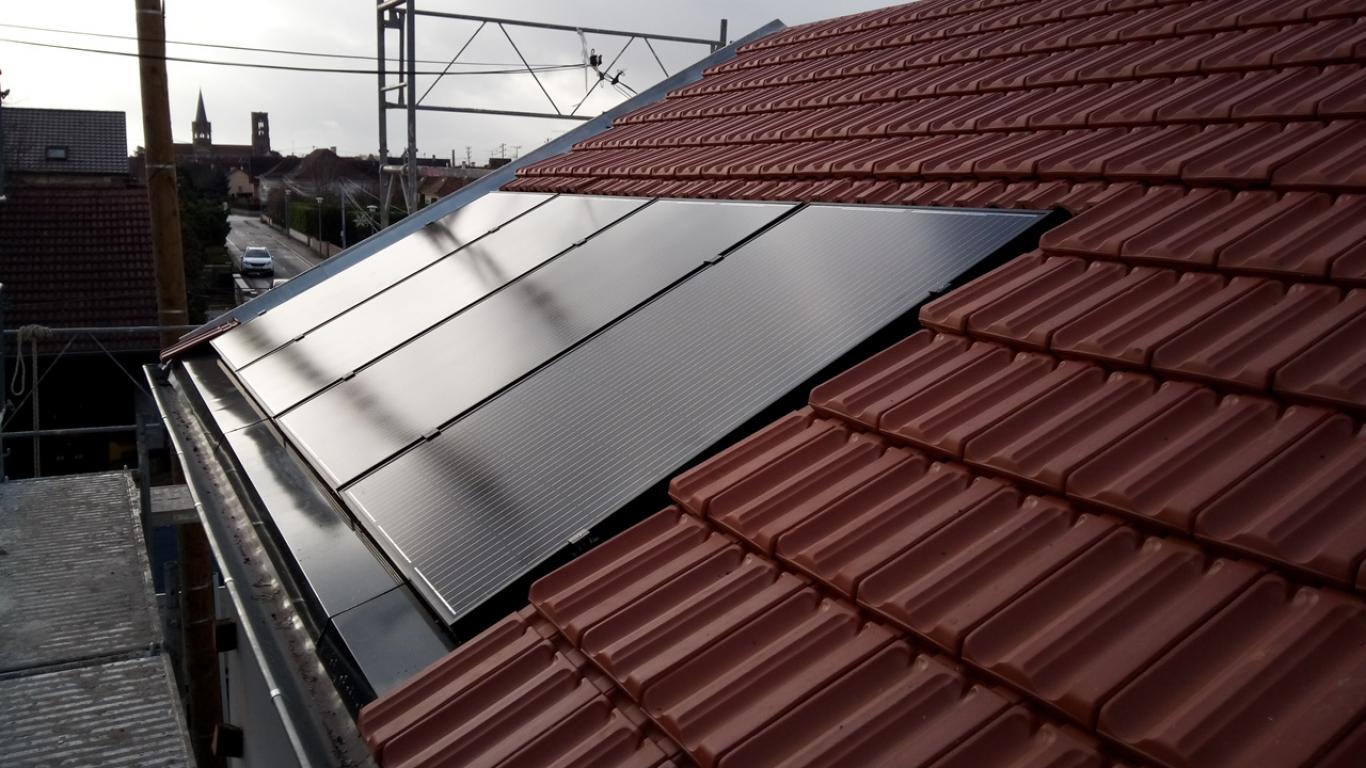 Panneaux solaires sur toiture