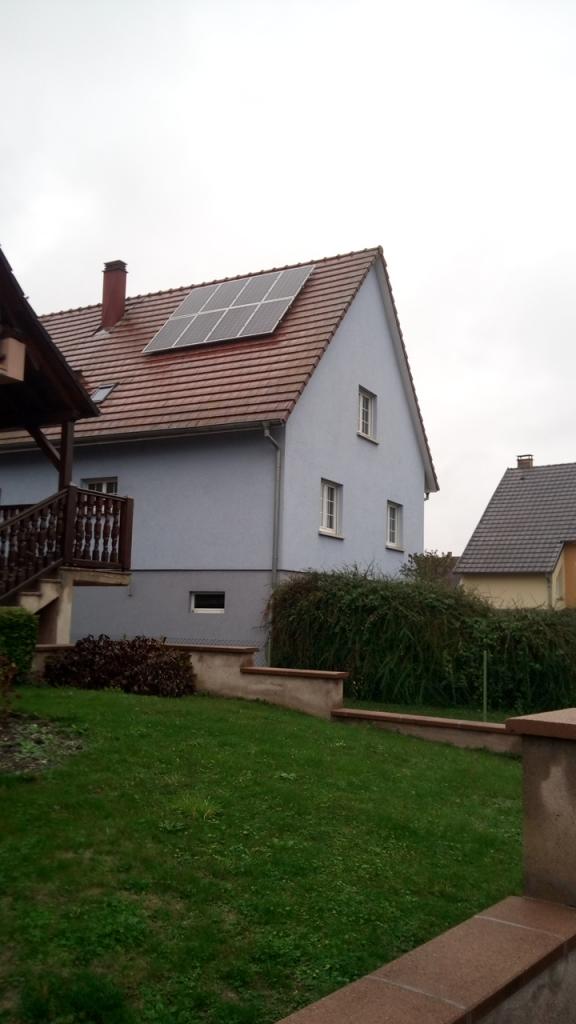 Panneaux solaires sur toiture