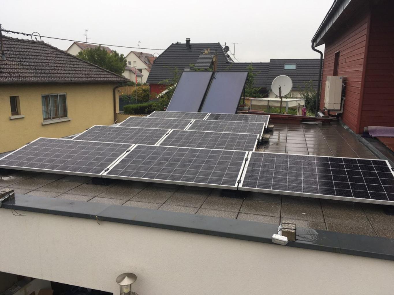 Panneaux solaires sur toiture