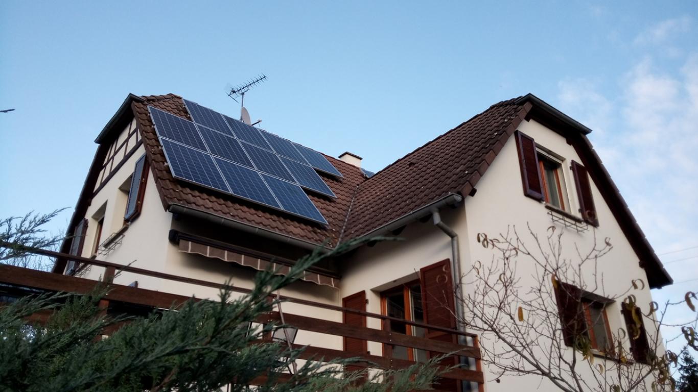 Panneaux solaires sur toiture